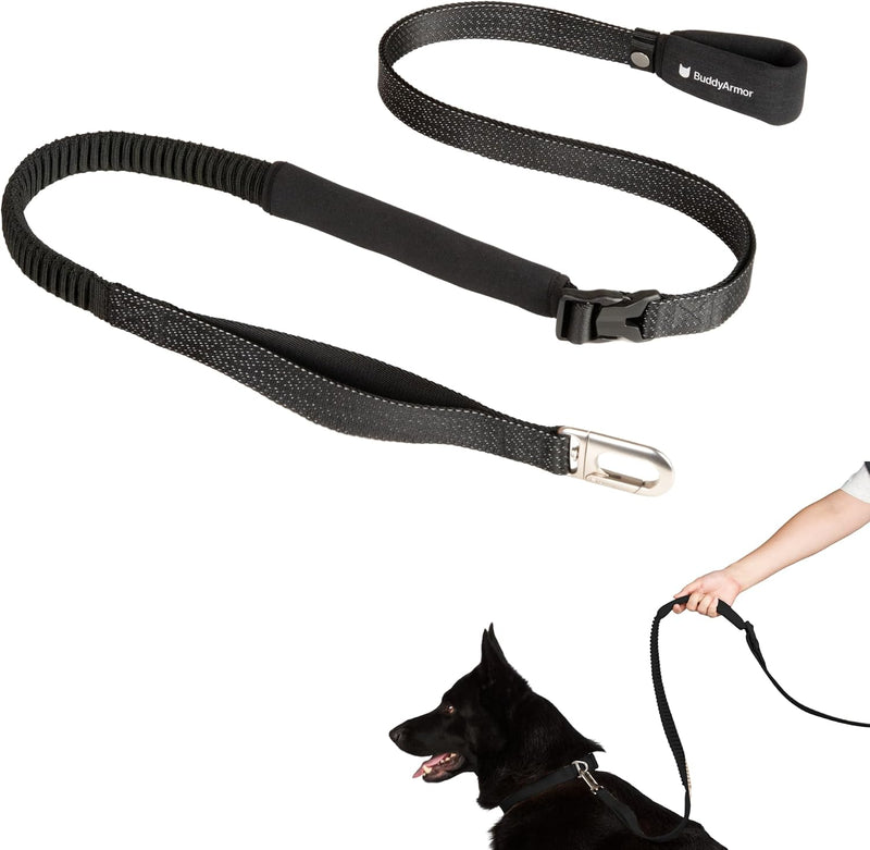 Hands Free Dog Leash Adjustable Versatile Crossbody Waist, Black
