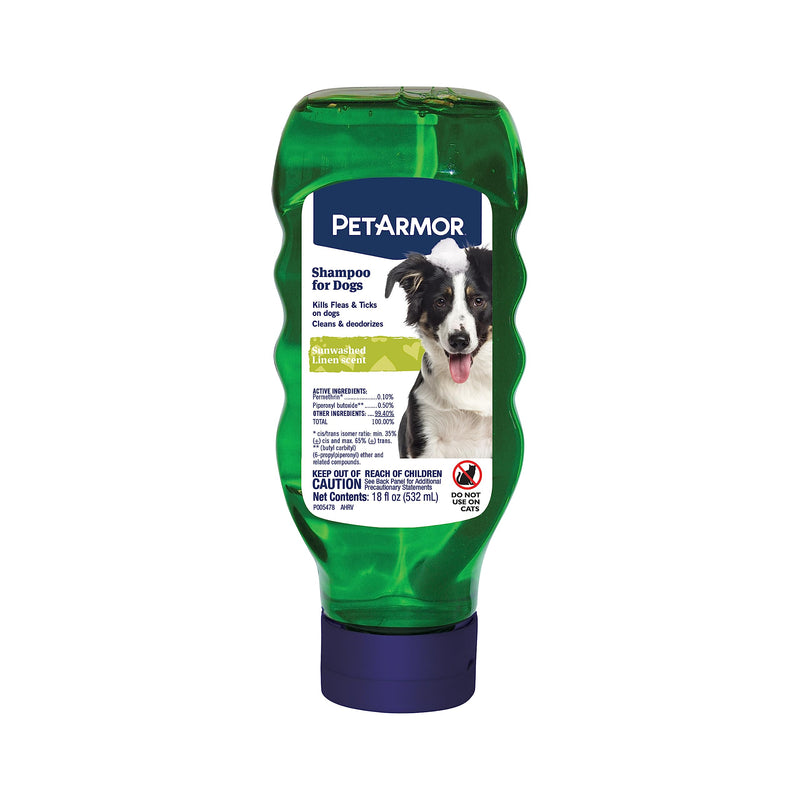 PetArmor Flea and Tick Shampoo for Dogs Original, 18 oz