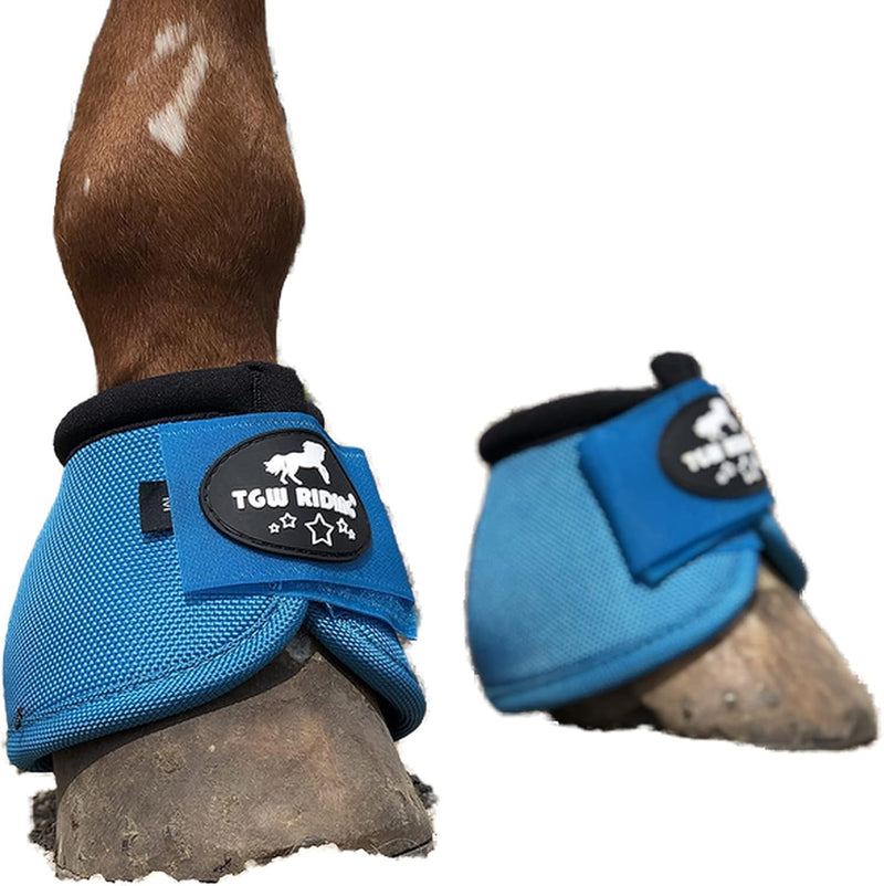 2520D Horse Bell Boots No-Turn Horse Bell Boots, Equine Ballistic Hoof Overreach Bell Boot, Pair