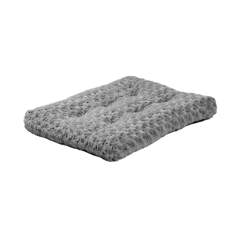 MidWest Homes for Pets XXS QuietTime Deluxe Gray Ombre Swirl Plush Pet Bed, Machine Washable, Non-Skid Bottom, Soft Crate Mat for 18-inch Crates