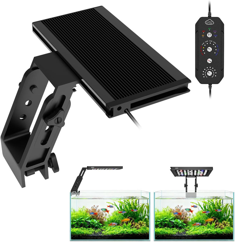 QZQ Fish Tank Light – Aquarium Light 24/7 Mode LED Aquarium Lights for Fish Tank with Adjustable Timer/Brightness, Aquar