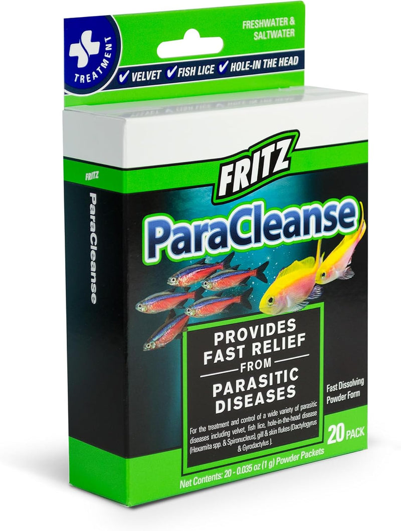 Fritz Aquatics ParaCleanse Provides Fast Relief from Parasitic Diseases (20-Count)