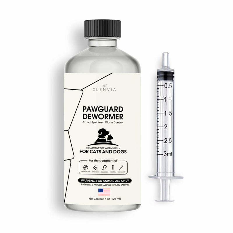 PawGuard Dewormer – Advanced Dewormer for Cats & Dogs | Safe & Effective Liquid Worm Treatment | Chicken Flavor (120ML)