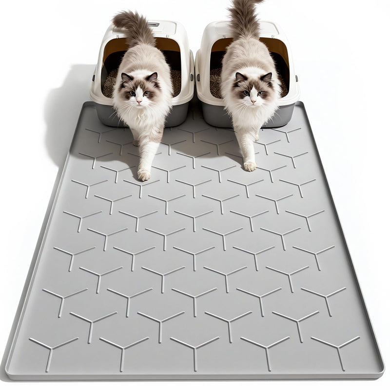 Garoopion Cat Litter Box Mat, Large 40