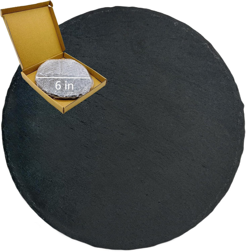 Reptile Basking Platform 6.0in Rock Plate Food Bowl Slate for Tortoise