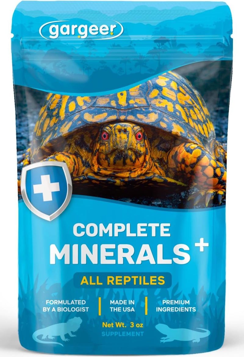 Gargeer 3oz All Reptiles Minerals Supplement. Muscle Support, Made in USA