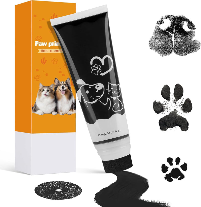 Nabance Pet Paw Print Paint for Dogs & Cats, Non-Toxic Keepsake, 2.54 fl oz