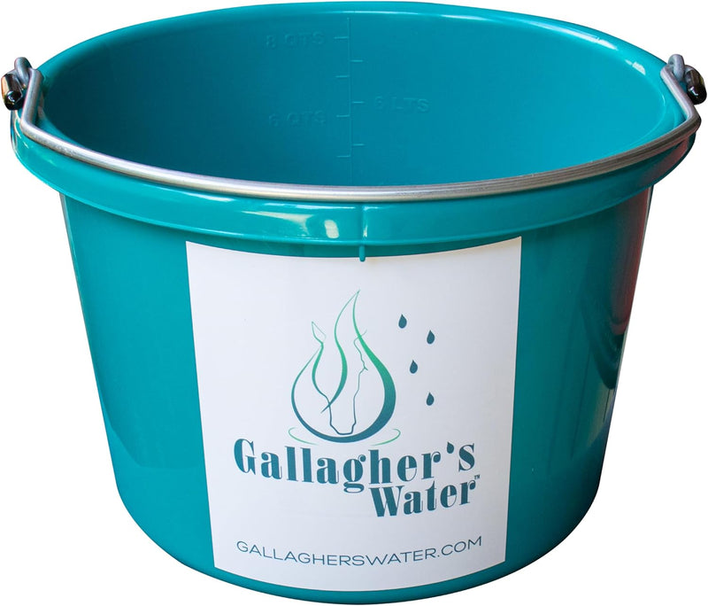 The GALLAGHER'S WATER Teal Bucket (2 Gallon)