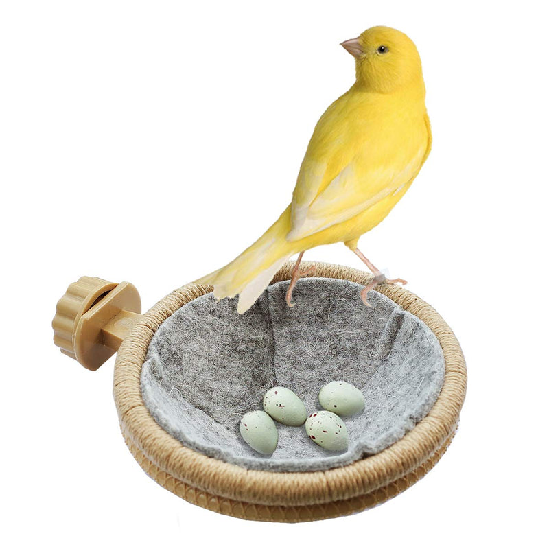 Bird Nest Canary Finch Parrot Nest with Felt(4.5 inches)