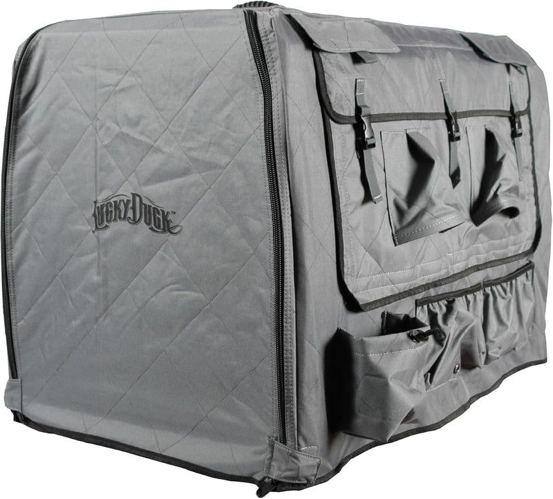 Lucky Duck Weather Protection Kennel Cover, Intermediate, Storm Grey