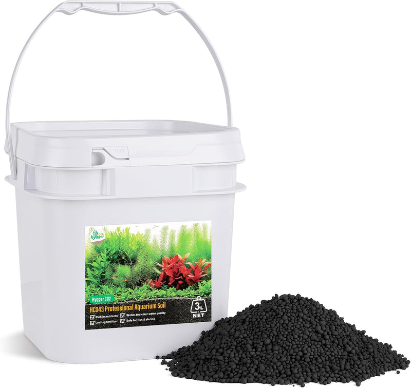 Premium Upgraded Aquarium Soil, 1-5mm Nutrient-Rich Water Grass Mud for Planted Tanks, Dust-Free & No Rinse, Safe for Fi