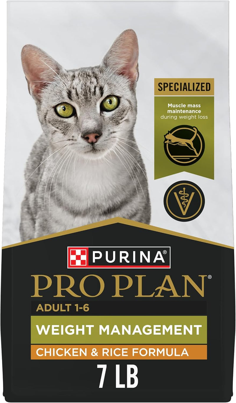 Purina Pro Plan Weight Management Chicken and Rice Adult Formula Dry Cat Food