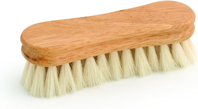 BRUSH FACE WHITE GOAT HAIR