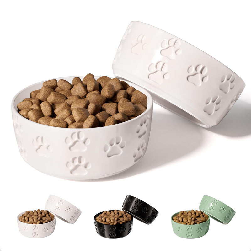 Ceramic Dog Bowl Set of 2 with Anti-Skid Base - 5.5