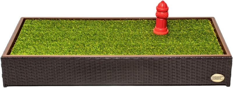 Porch Potty Standard Dog Grass Pad - Indoor Dog Potty with Artificial Grass & Self-Draining Tray - Reusable Dog Potty fo