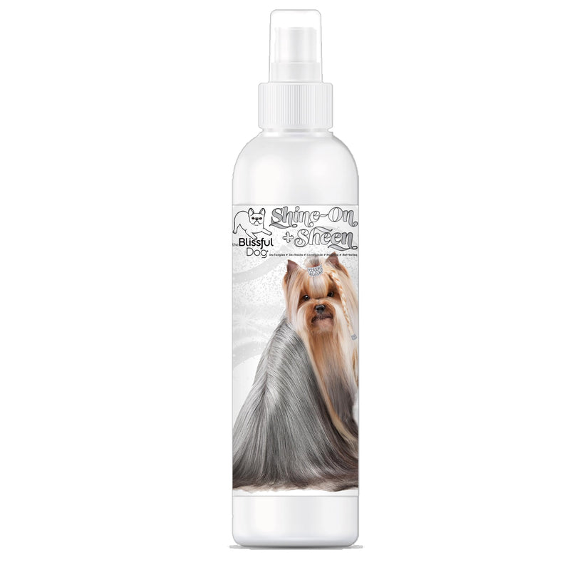 The Blissful Dog Shine-On + Sheen Coat Dog Spray, Easy-to-Use Conditioner, Sensitive Skin-Friendly Leave-in Conditioner, Detangler Spray, 8 oz.