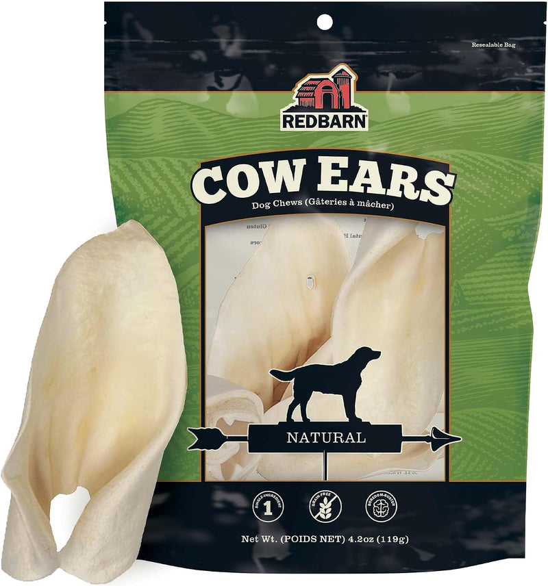 Redbarn Cow Ears Dog Treats, 100% Natural Single Ingredient, 4.2 oz