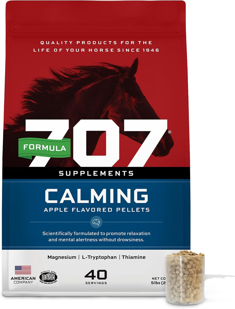 Formula 707 Calming Supplement for Horses, 5 lb, 40 Servings – Focus Aid