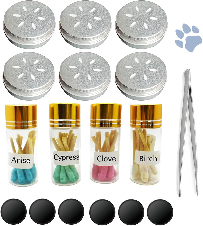 CHENGXINWENHUA AKC Dog Scent Work Starter kit Available in Anise, Birch, Clove vetiver Flavour Scent Training kit, Nose