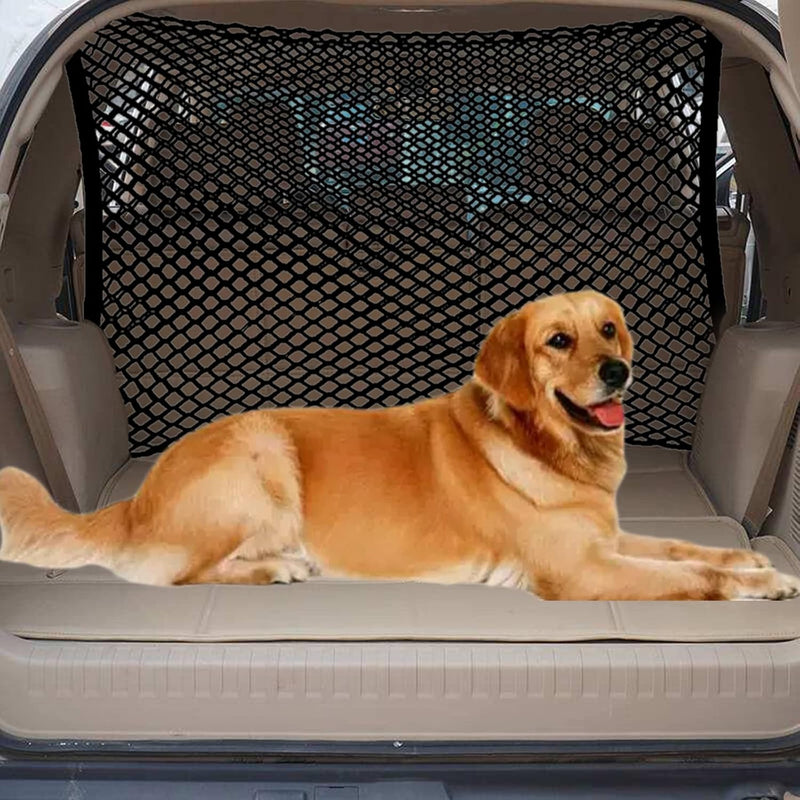 Car Dog Barrier Net, Hook Up Elastic Envelope Luggage Net (47.24