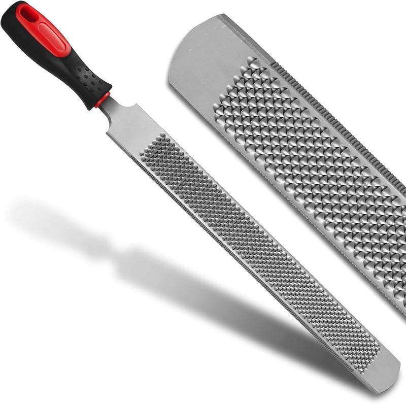 18Inch Professional Farrier Hoof Rasp - Heavy Duty Carbon Steel Hoof Trimmer for Horses, Cattle, Goats, Donkeys, Ergonom