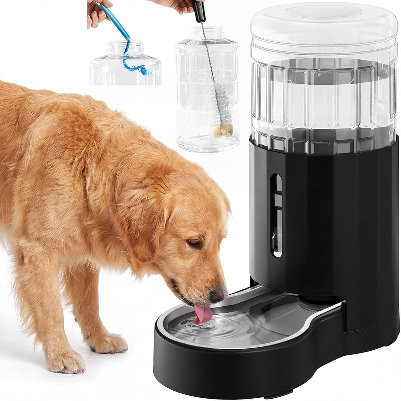 CZPET Gravity Dog Water Bowl Dispenser, Wider Mouth