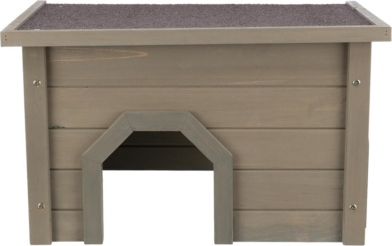 TRIXIE Indoor & Outdoor Small Animal Hideout Shelter for Rabbits and Guinea Pigs, Weatherproof Hide House with Two Entra