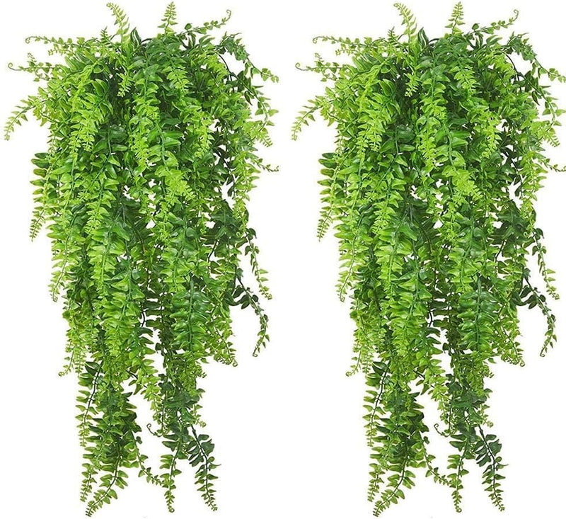 PINVNBY Reptile Plants Hanging Fake Vines Boston Climbing Terrarium Plant with Suction Cup for Bearded Dragons Lizards C