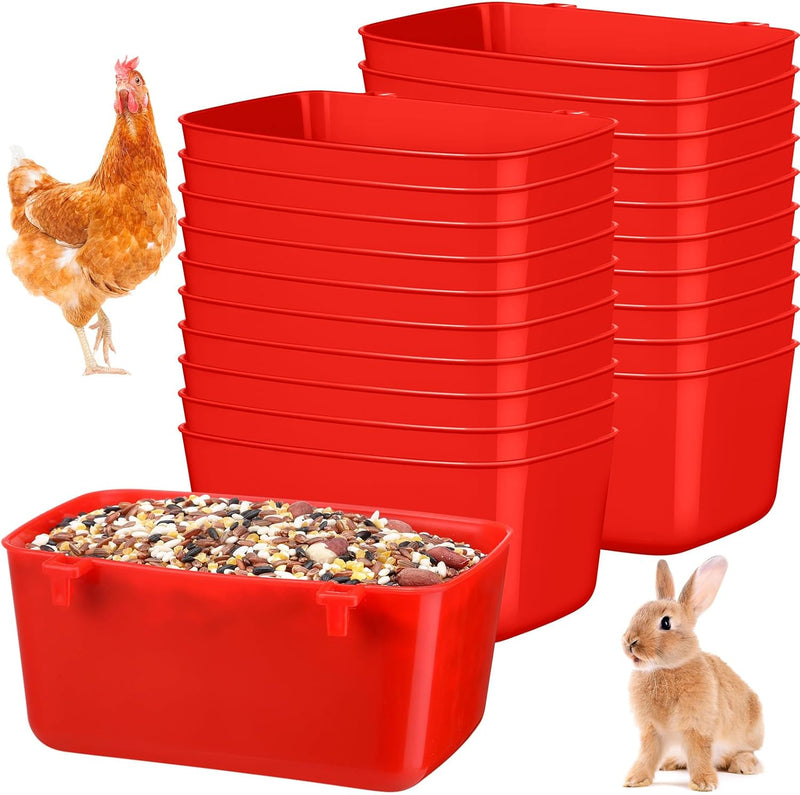 Zhehao 20 Pcs Poultry Water Cups Chicken Waterer Cups 18 oz