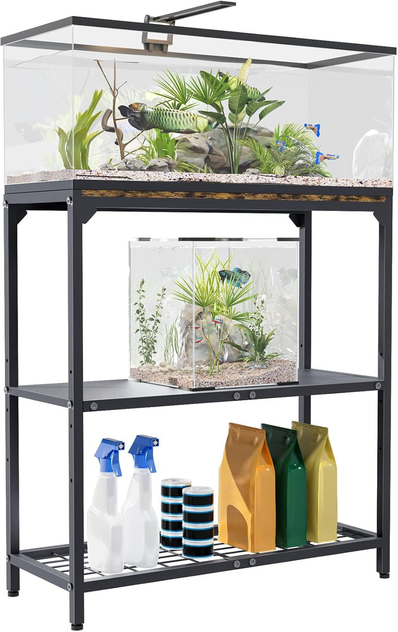 20-30 Gallon Aquarium Stand with 3-Tier Adjustable Storage Shelf