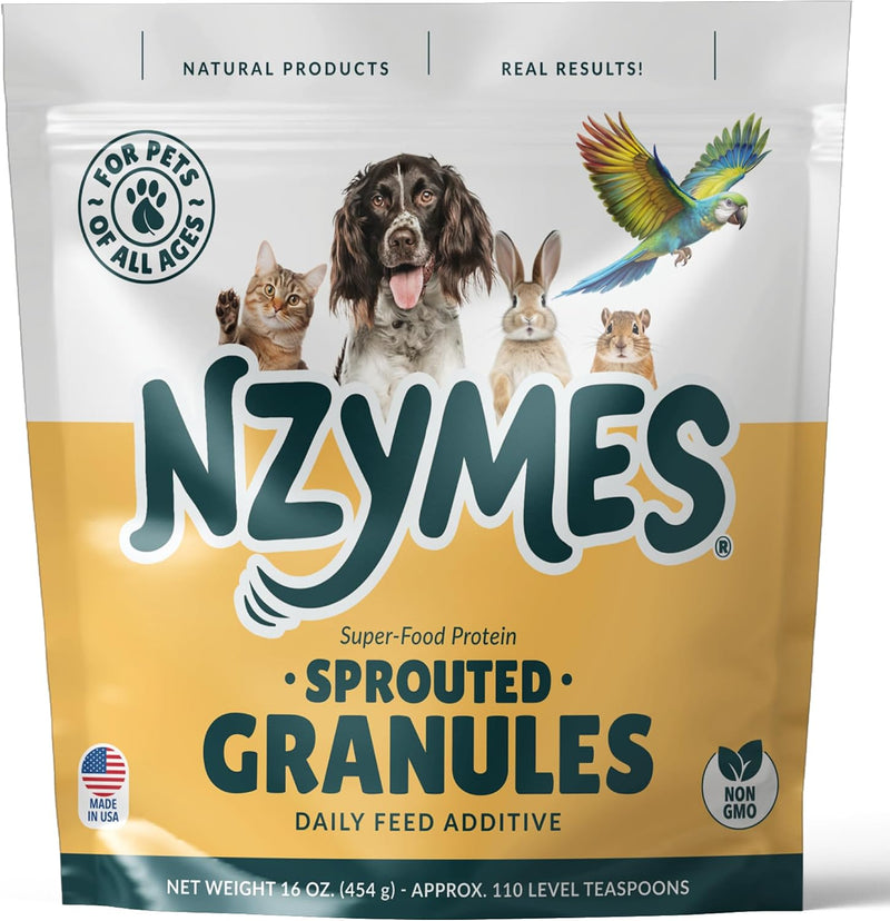 Nzymes Sprouted Granules Super-Food Topper for Dogs, Cats & Horses