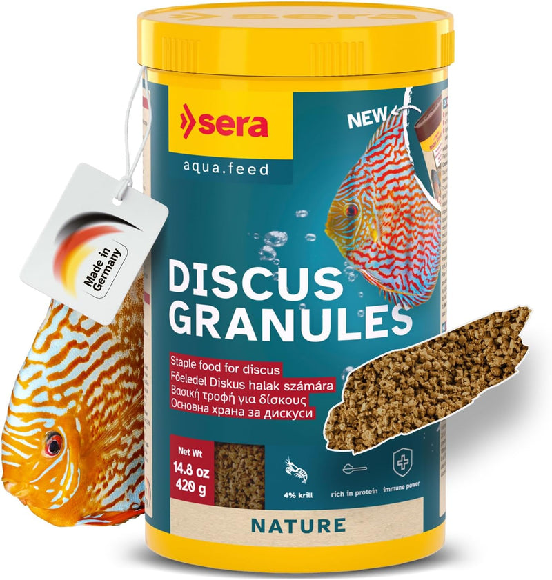 Sera Discus Granules 1000ml (14.8 fl oz) | Discus & Ornamental Fish Food
