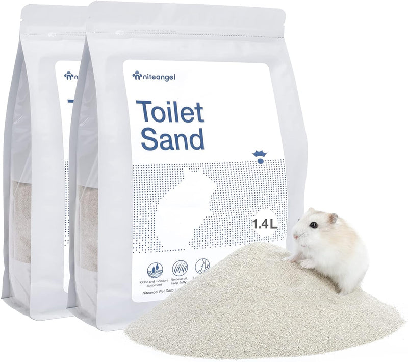 Niteangel Training Litter Potty Sand: 1.4 L x 2 Absorb Odor & No Dust