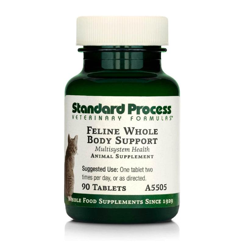 Standard Process Inc. Feline Whole Body Support - Nutritional Cat Supplement for Multisystem Health - Daily Maintenance - 90 Tablets