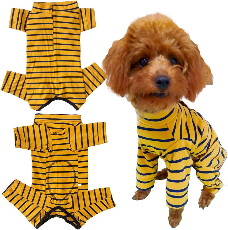 Dog’s Recovery Suit Post Surgery Shirt for Puppy, Full Coverage Dog's Bodysuit Wound Protective Surgical Clothes for Sma