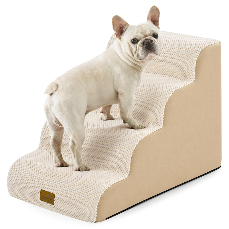 COZY KISS Wide Dog Stairs for Small Dog 19.7