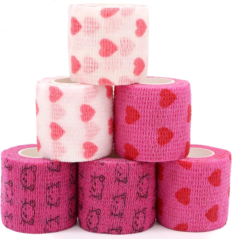 Self Adhesive Bandage Wrap Animal Cohesive Bandage Self Adherent Wrap First Aid Tape for Dogs Cats Horses Birds & Wrist