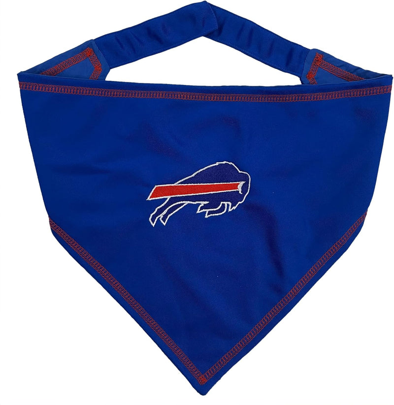 Pets First NFL Buffalo Bills TIE Bandana, Large/X-Large. Dog Bandana Scarf Bib for Pet Cat Dog. The Ultimate Game-Day, P
