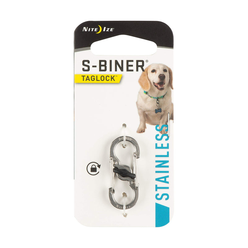 NiteIze PLSBM-11-R3Nite Ize S-Biner TagLock, Double-Gated Carabiner, Stainless Steel