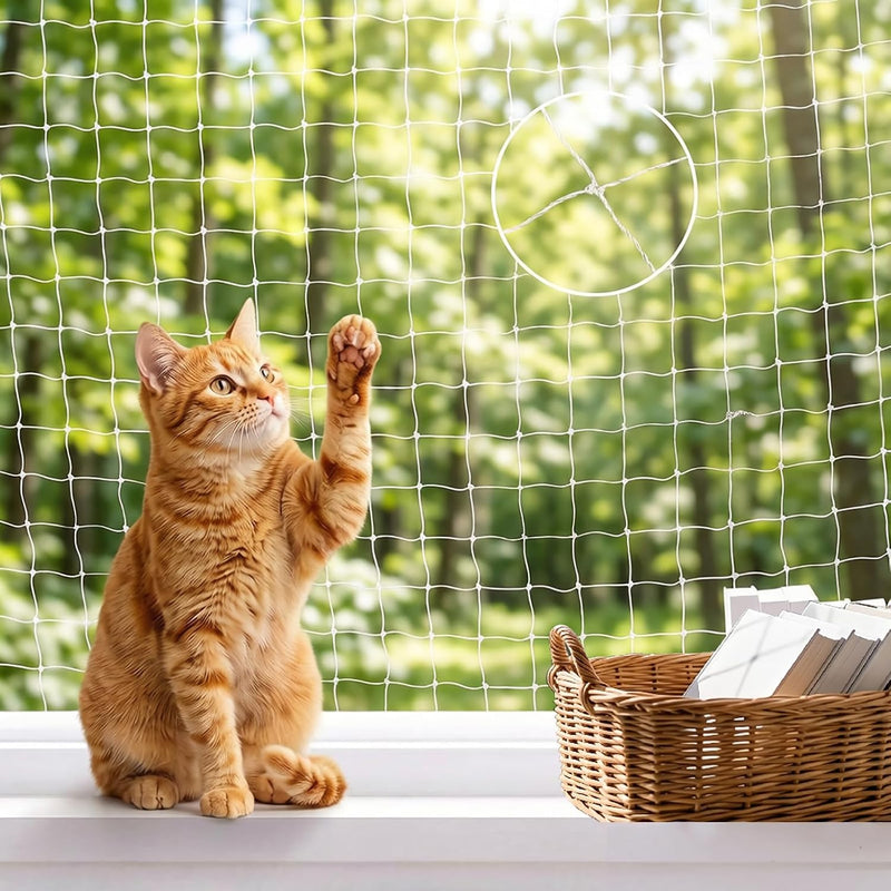 Cat Netting Balcony Netting for Apartment(10 * 33ft) Anti-Fall Fence Net Pet Fence Nets Pet Mesh Fence Balcony Safety Ne