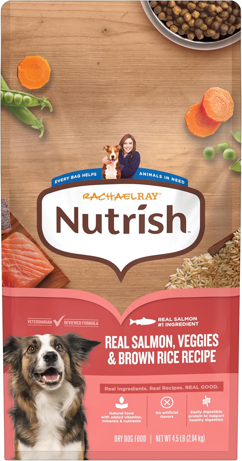 Nutrish Salmon Dry Dog Food, 4.5 lb. Bag (Rachael Ray)