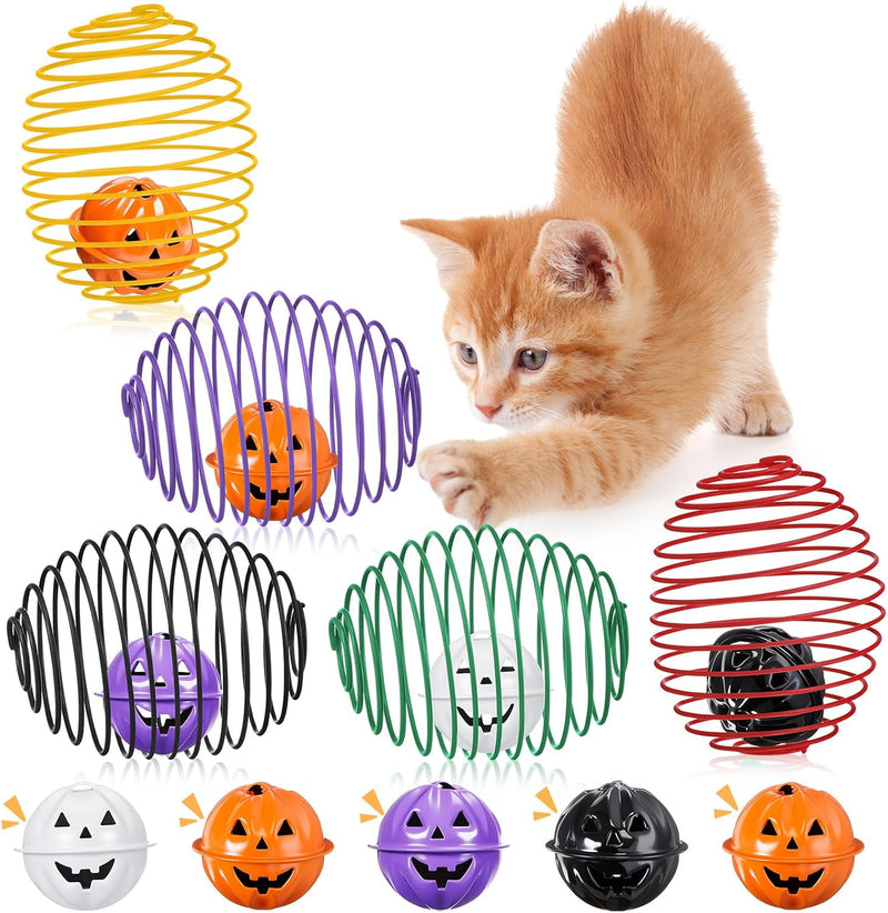 Jecery 5 Pcs Cat Toys Spring