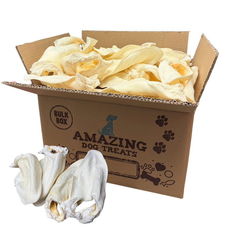 Amazing Dog Treats - Cow Ears for Dogs - (50 Count) - 100% Beef - All Natural Rawhide Alternative