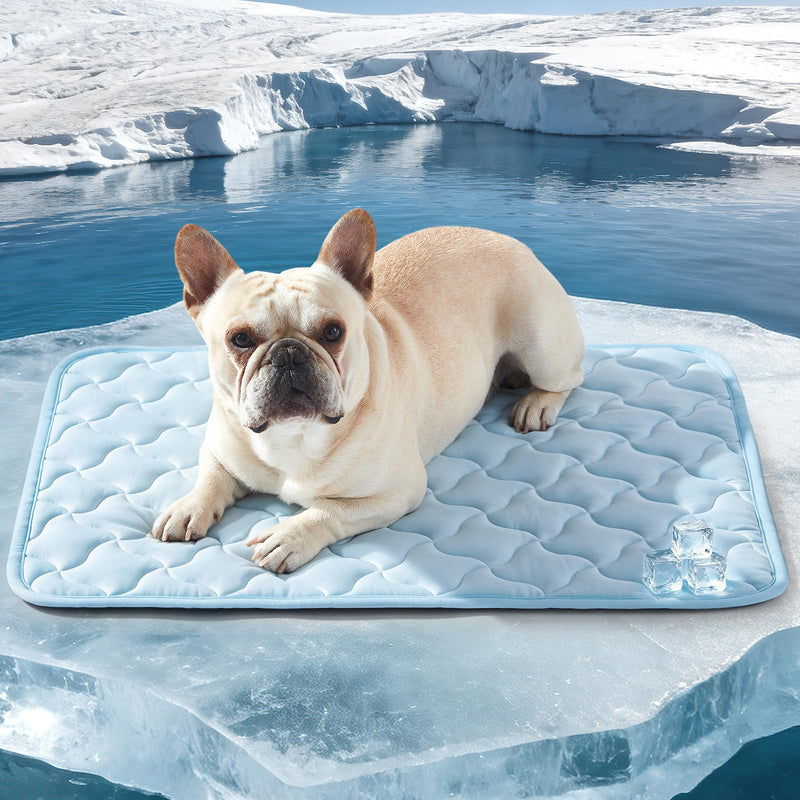 GASUR Cooling Mat for Dogs, Q-Max>0.5 Instant Temp Drop Dog Cooling Mats for Medium Dogs&Cats, Cooling Pad for Dog - Indoor Outdoor Travel Use, Snag Resistant,Machine Washable&Anti-Slip, 28