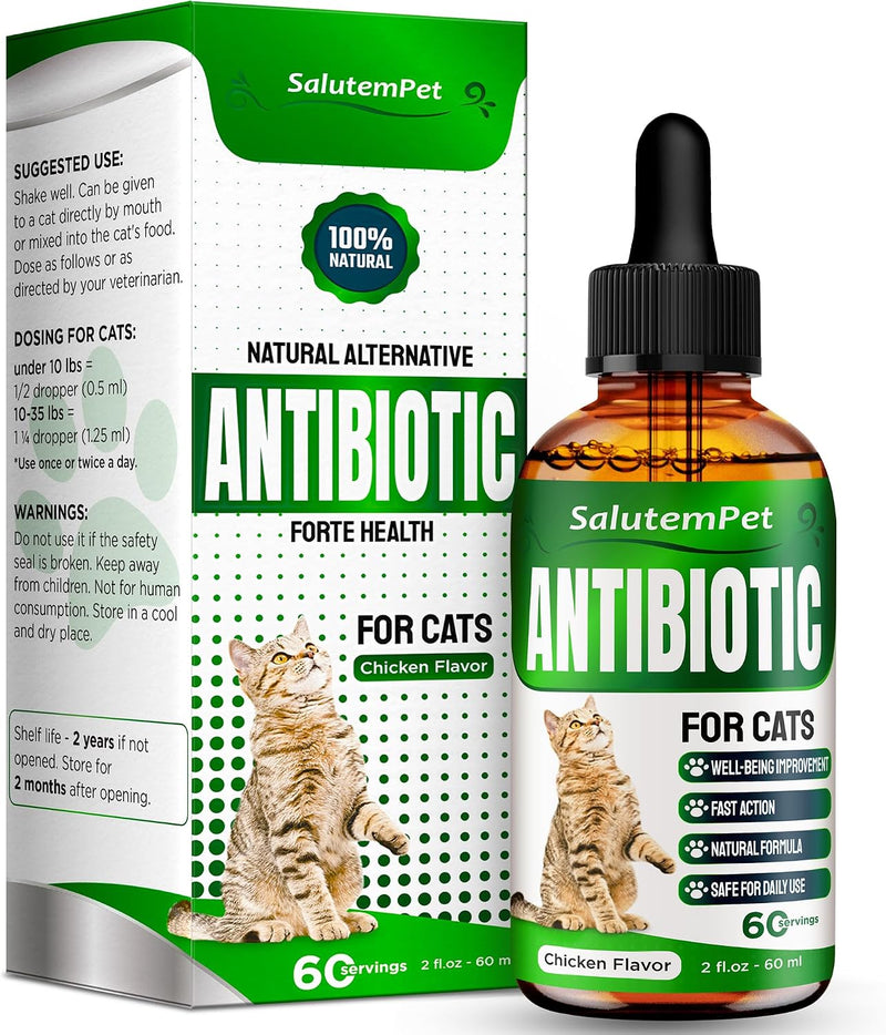 Cat Antibiotic for Infections, UTIs, Respiratory Moments, Cold, & Allergies | Antibiotics for Cats of All Ages & Breeds