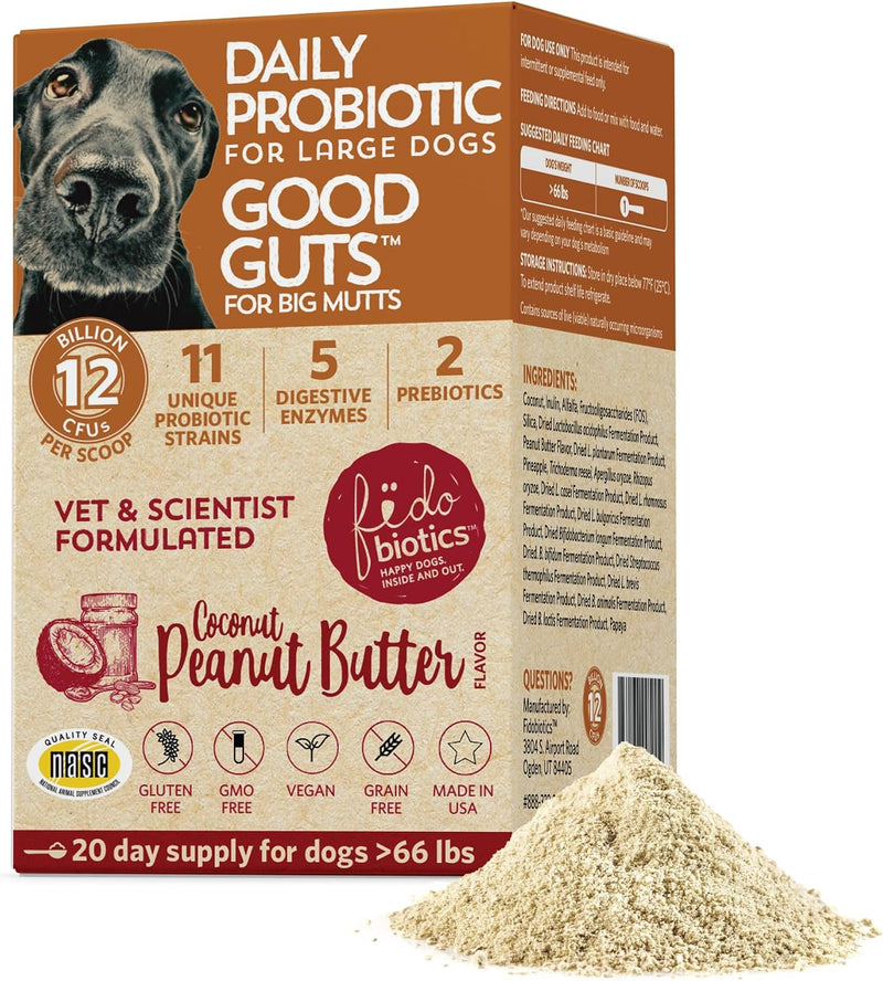 Fidobiotics Good Guts Probiotics for Big Dogs