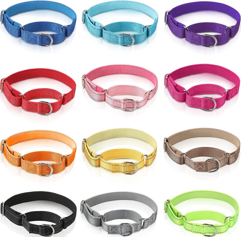 12 Pack Martingale Collar for Dogs Reflective Dog Collars