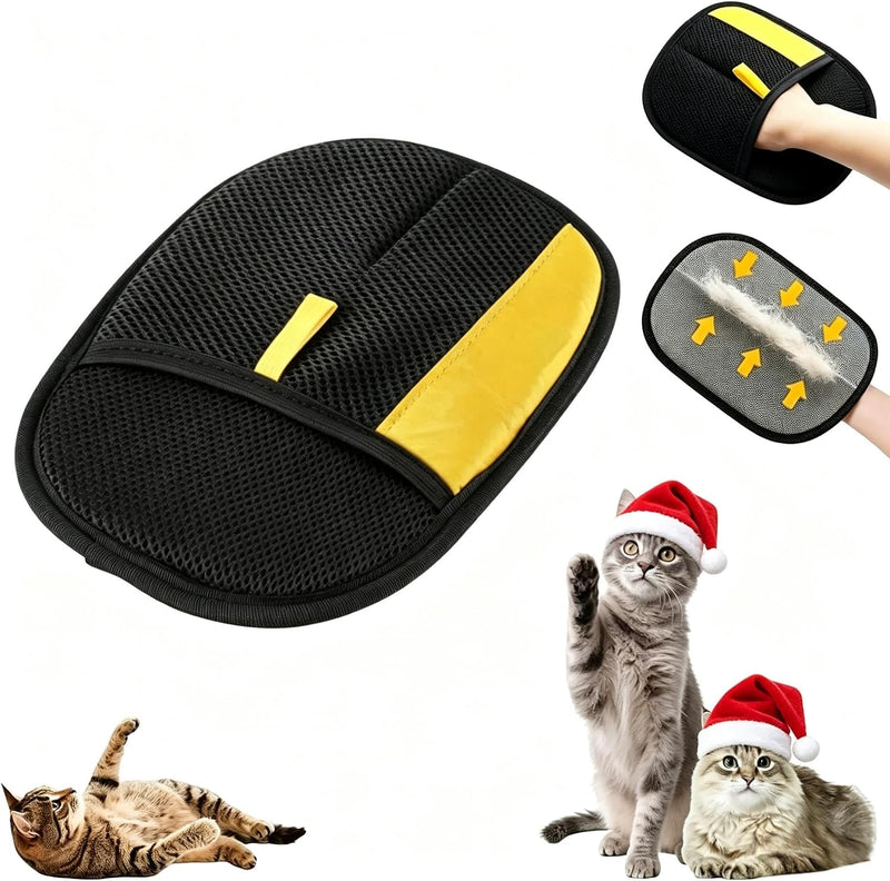 Thickened Pure Pat Electrostatic Pet Hair Removal Gloves for Dogs & Cats,Reusable & Washable Cat Hair Removal Glove, Pet