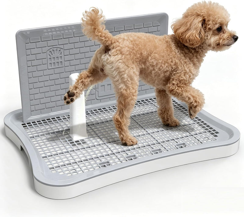 Pee Pad Holder for Dogs and Puppies, Dog Potty for Small Dogs, Dog Litter Box Indoor, Puppy Potty Training Tray with Spl