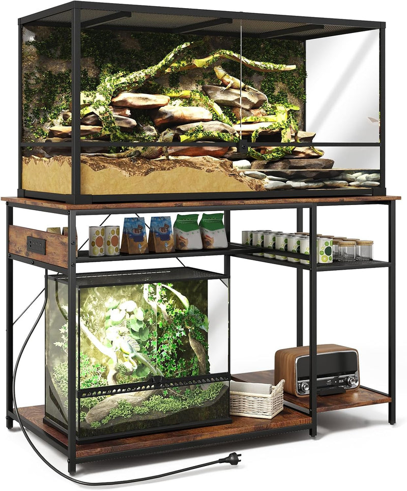 Reptile Tank Stand with Power Outlets,48